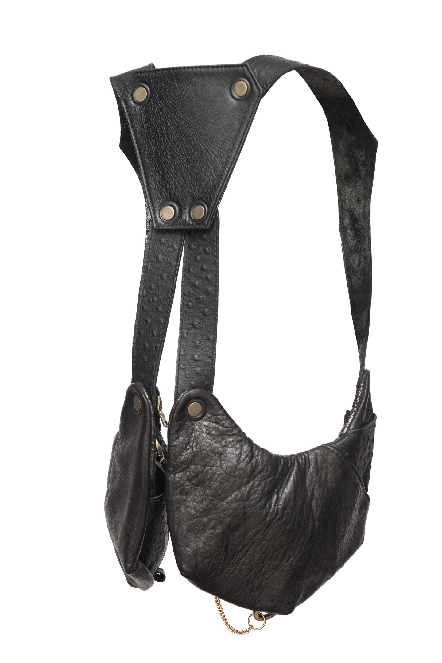 3.2 Balance Bags - Black Ostrich